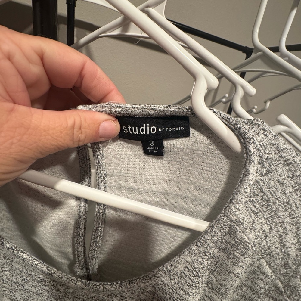 Torrid Gray Midi Dress